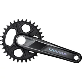 SHIMANO FRONT CHAINWHEEL, FC-M6120-1, DEORE, FOR REAR 12-SPEED, 2-PCS FC, 165MM, - RideShop.hu