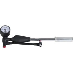 PUMPA ZEFAL Z SHOCK TELESZKÓPHOZ ALU NYOMÁSMÉRŐS 25BAR EZÜST/FEKETE 235G{2/4}