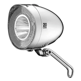 Lámpa elemes elso, Retro LED, króm, 20 LUX, kapcsoló CL-F20