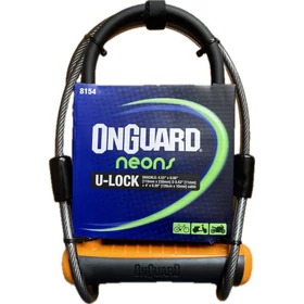 Lakat Onguard Neon U-lakat Narancs 115 x 230 x 11 mm 120 mm kábel 8154N