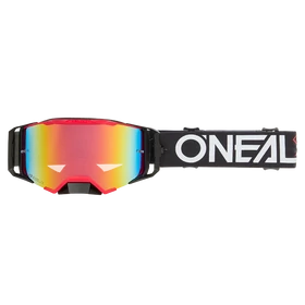 ONeal B33 Hexa zárt szemüveg fekete-piros tükrös lencsével - RideShop
