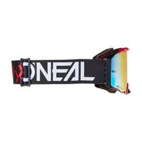 ONeal B33 Hexa zárt szemüveg fekete-piros tükrös lencsével - RideShop