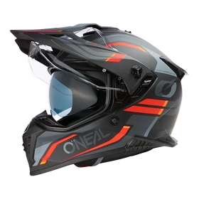 ONeal A-SRS Spike motoros sisak plexivel fekete-narancs - RideShop.hu