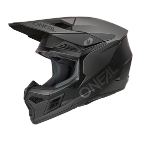 ONeal 3Series Solid motocross bukósisak fekete-szürke - RideShop.hu