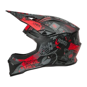 ONeal 1Series Vibrant motocross sisak fekete-piros - RideShop.hu