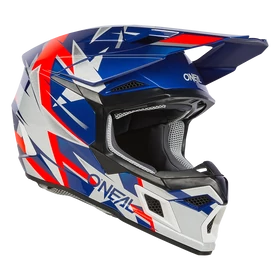 ONeal 3Series Ride motocross sisak kék-piros - RideShop.hu