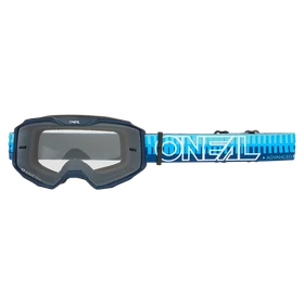 Oneal B10 Stripped zárt szemüveg kék víztiszta lencsével - RideShop.hu