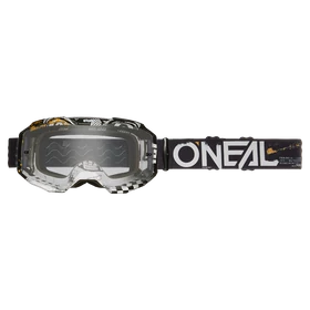 Oneal B10 Attack szemüveg fekete-fehér víztiszta lencsés - RideShop.hu