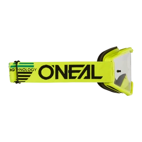 Oneal B10 Solid zárt szemüveg neon sárga víztiszta lencsés-RideShop.hu