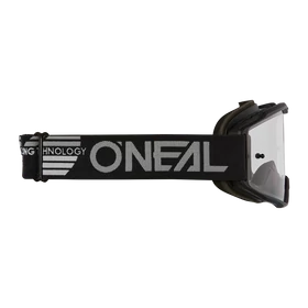 Oneal B10 Solid zárt szemüveg fekete víztiszta lencsével - RideShop.hu