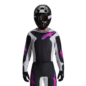 Alpinestars Fluid Grid hosszú ujjú mez szürke-pink - RideShop.hu