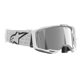 Alpinestars Vision 8 Corp White szemüveg tükrös lencsével - RideShop