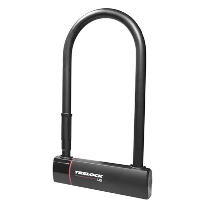 Trelock U6 kulcsos U-lakat [fekete, 230 mm] - RideShop.hu