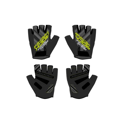 Rock Machine Race SF nyári rövid ujjú kerékpáros kesztyű [fekete/zöld, L] - RideShop.hu
