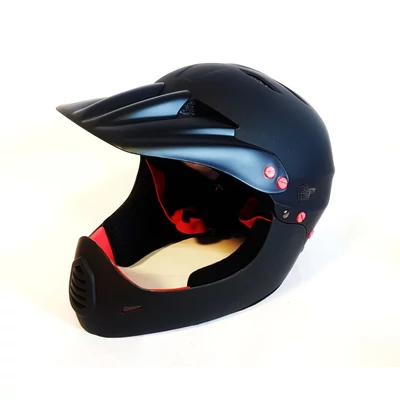 Safety Labs Stamina fullface kerékpáros sisak [matt fekete-piros, 55-58 cm (M)] - RideShop.hu