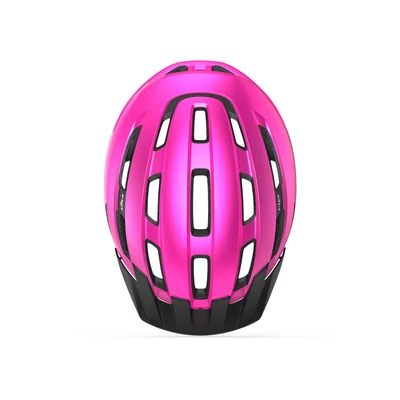 MET Downtown kerékpáros sisak [fényes pink, 52-58 cm (S/M)] - RideShop.hu