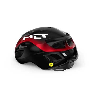 MET Rivale Mips kerékpáros sisak [fényes fekete-metál piros, 56-58 cm (M)] - RideShop.hu