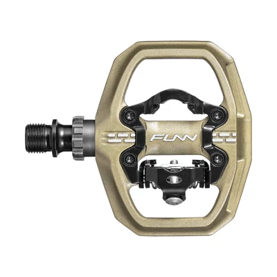 FUNN Clast egyoldalas patentpedál [satin titanium] - RideShop.hu