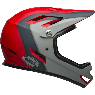 Bell Sanction fullface kerékpáros sisak matt piros-fekete - RideShop.hu