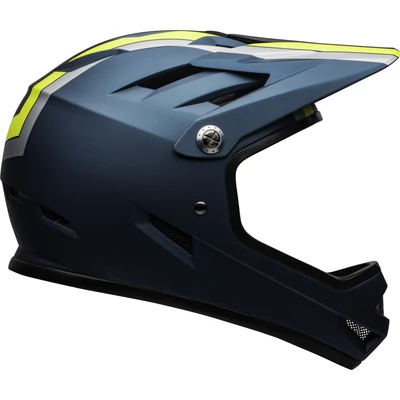 Bell Sanction fullface kerékpáros sisak [matt kék/sárga, 55-57 cm (M)] - RideShop.hu