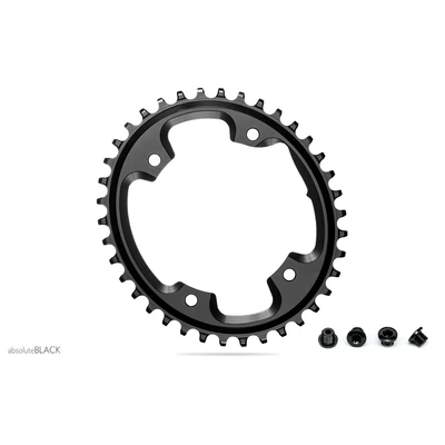 absoluteBlack Lánckerék CX OVAL 110BCD asszimetrikus 4 lyukas fekete 40T csavarral - RideShop.hu