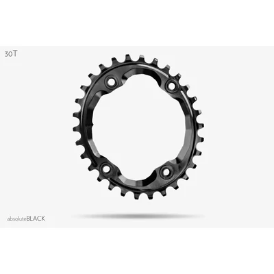 absoluteBlack Lánckerék MTB OVAL XTR M9000 asszimetrikus N/W fekete 30T  (integrated threads) - RideShop.hu
