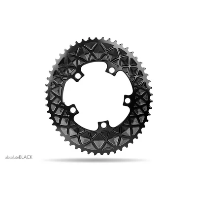 absoluteBlack Lánckerék Országúti OVAL 110BCD 5 lyukas fekete 50T - RideShop.hu