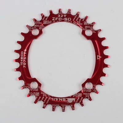 LÁNCKERÉK SPYR SPEED 104/32 OVAL ALU RED
