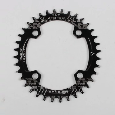 LÁNCKERÉK SPYR SPEED 104/36 OVAL ALU BLK
