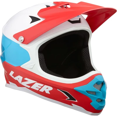 Lazer Phoenix+ kerékpáros downhill sisak piros-kék - RideShop.hu