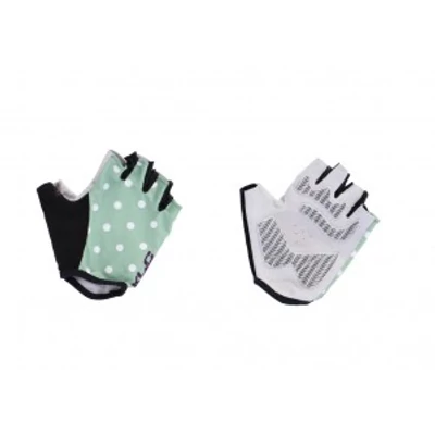 Kesztyu rövidujjas zöld/fehér M CG-S10