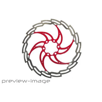 Féktárcsa 160 mm ezüst-piros BR-X02