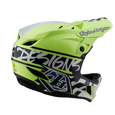 Troy Lee Designs D4 MIPS Fifty-50 Polycrylite kerékpáros bukósisak neon sárga