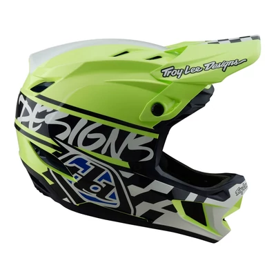 Troy Lee Designs D4 MIPS Fifty-50 Polycrylite kerékpáros bukósisak neon sárga