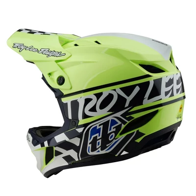 Troy Lee Designs D4 MIPS Fifty-50 Polycrylite kerékpáros bukósisak neon sárga