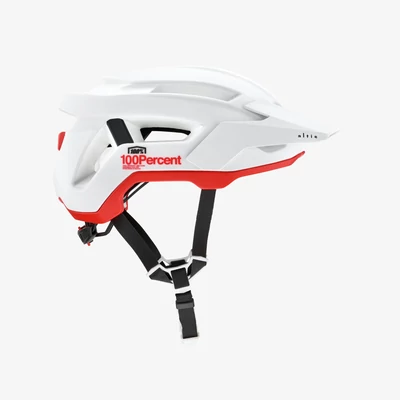 Ride 100% Altis kerékpáros sisak fehér-piros - RideShop.hu