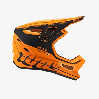 Ride 100% Status Topenga kerékpáros fullface sisak narancs- RideShop.hu