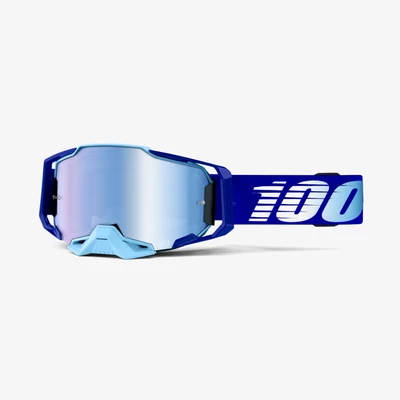 Ride 100% Armega Royal Blue krossz szemüveg ULTRA HD tükrös lencsével - RideShop.hu