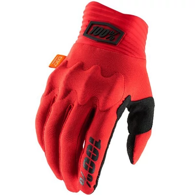 100% Cognito D3O kesztyű piros - RideShop.hu