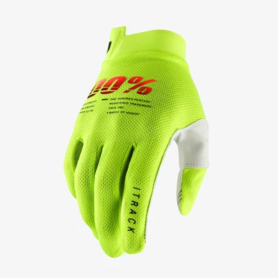 Ride 100% iTrack kesztyű fluo sárga - RideShop.hu