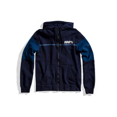 EMISSARY FULL-ZIP KAPUCNIS PULÓVER KÉK
