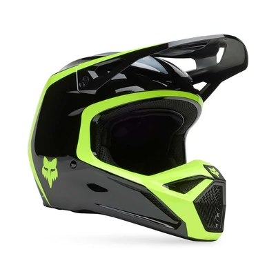 FOX V1 Flow MIPS motocross bukósisak fekete-sárga - RideShop.hu