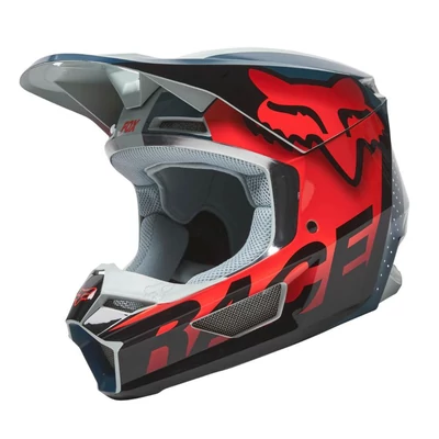 Fox V1 Trice MIPS motocross sisak szürke-narancs - RideShop.hu