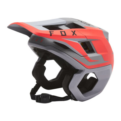 FOX Dropframe Pro MIPS kerékpáros bukósisak szürke-piros - RideShop.hu