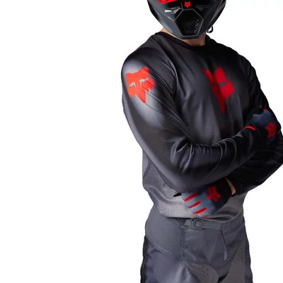 FOX 180 Interfere hosszú ujjas mez szürke-piros - RideShop.hu