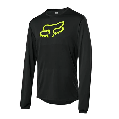 FOX Ranger hosszú ujjas mez fekete-zöld - RideShop.hu