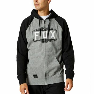 FOX Emblem Zip Raglan pulóver szürke - RideShop.hu