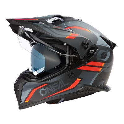 ONeal A-SRS Spike motoros sisak plexivel fekete-narancs - RideShop.hu