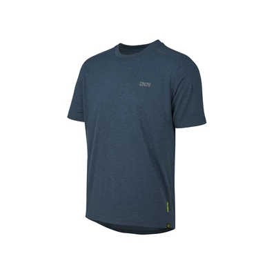 iXS Flow Brand Logo technikai póló tenger kék - RideShop.hu