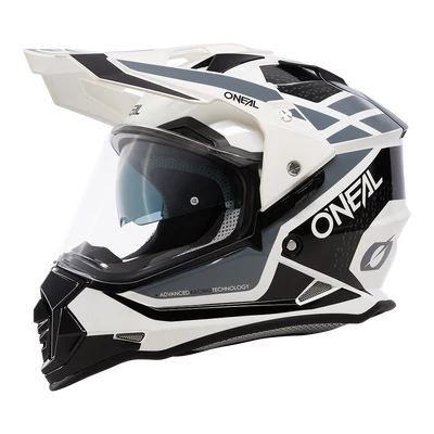 ONeal Sierra R V24 motoros sisak plexivel fekete-fehér - RideShop.hu